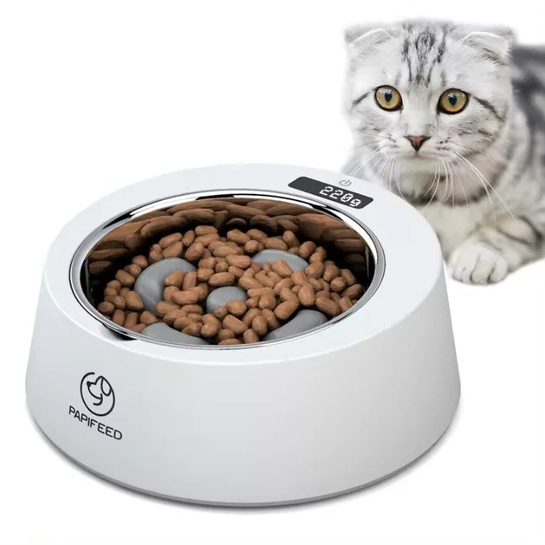Smart Pet Feeder with LCD Display and Stainless Steel Bowl