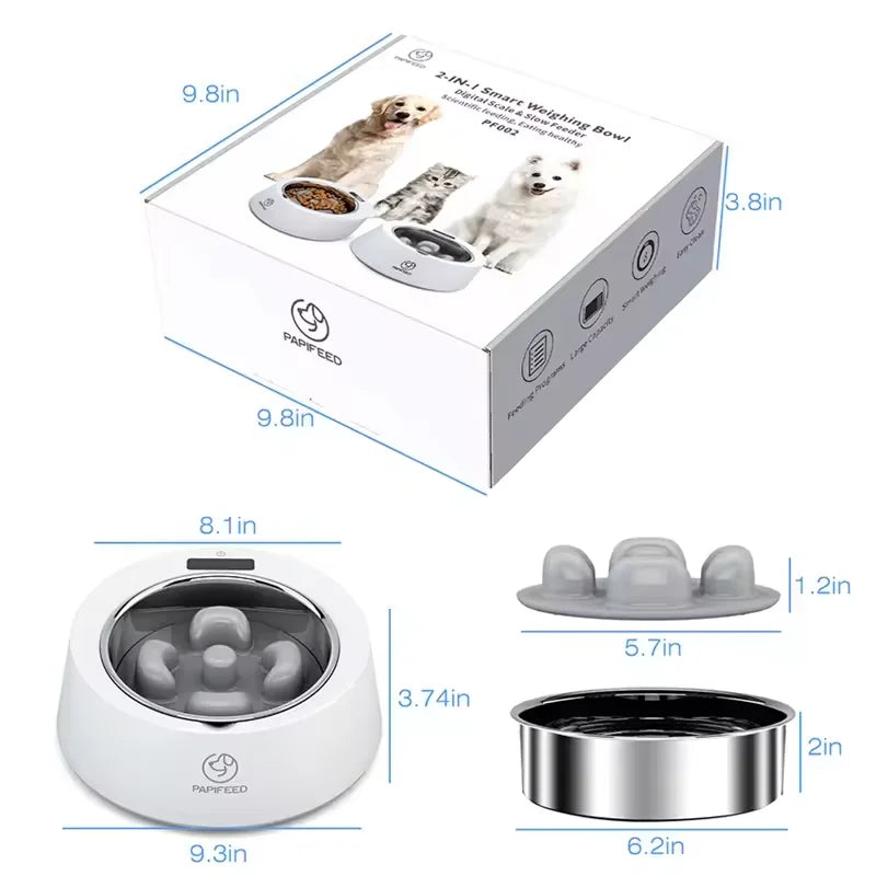 Smart Pet Feeder with LCD Display and Stainless Steel Bowl